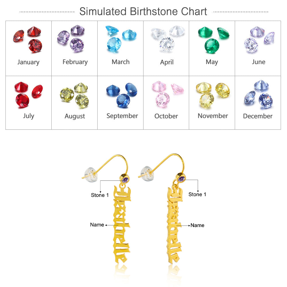 Custom Name Earrings