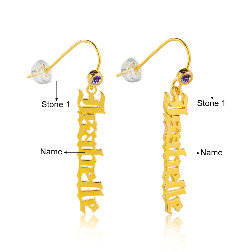 Custom Name Earrings