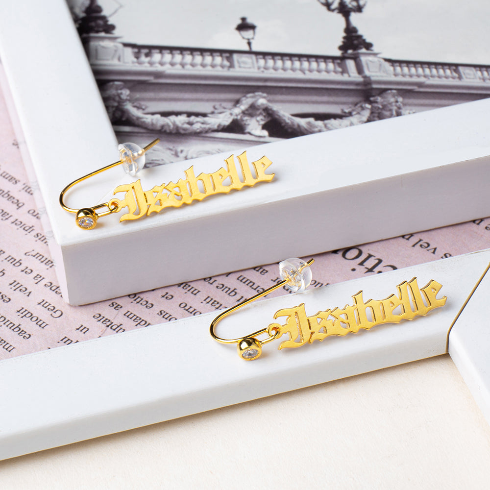 Custom Name Earrings