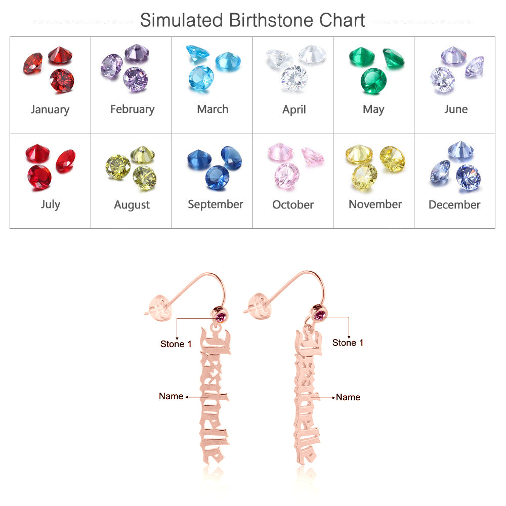 Custom Name Earrings