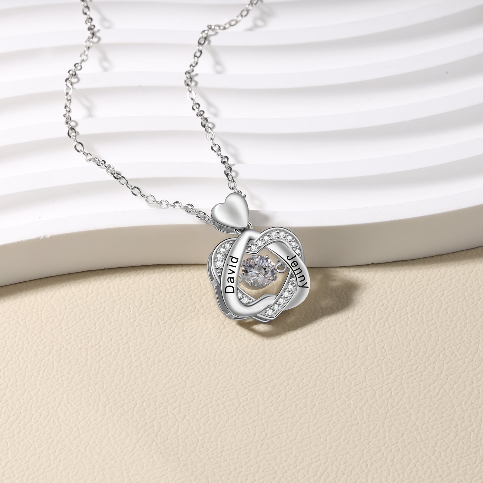 Personalized Love Heart Necklace with photo inside