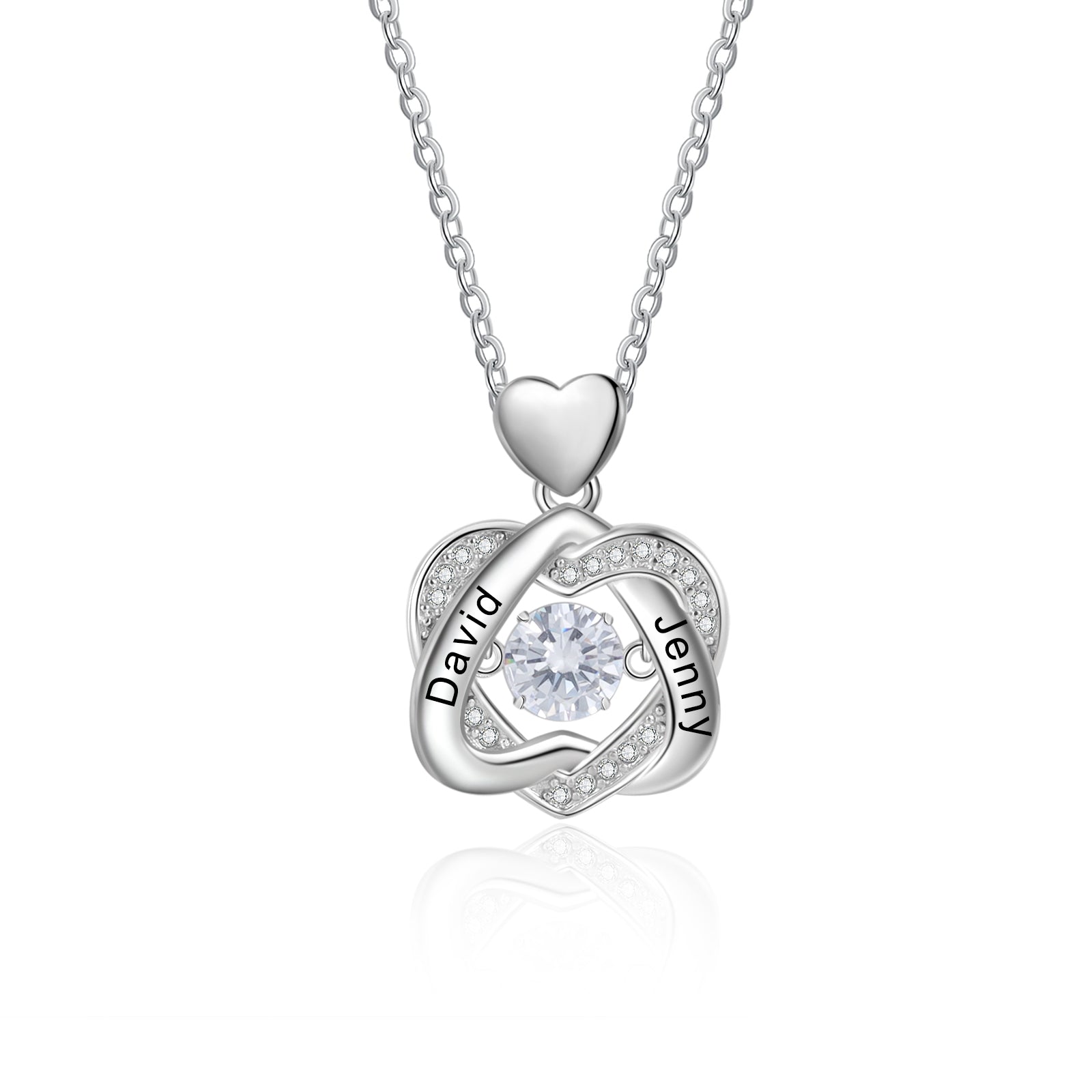 Personalized Love Heart Necklace with photo inside
