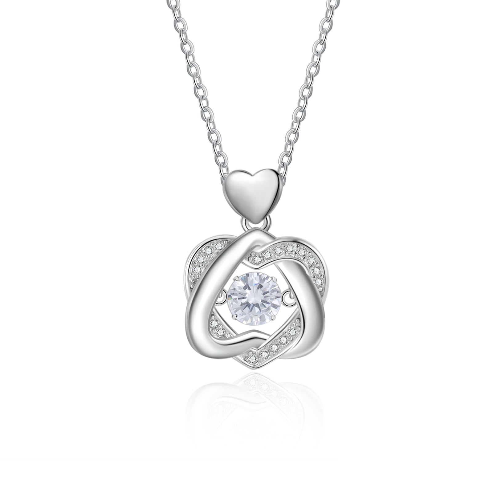 Personalized Love Heart Necklace with photo inside