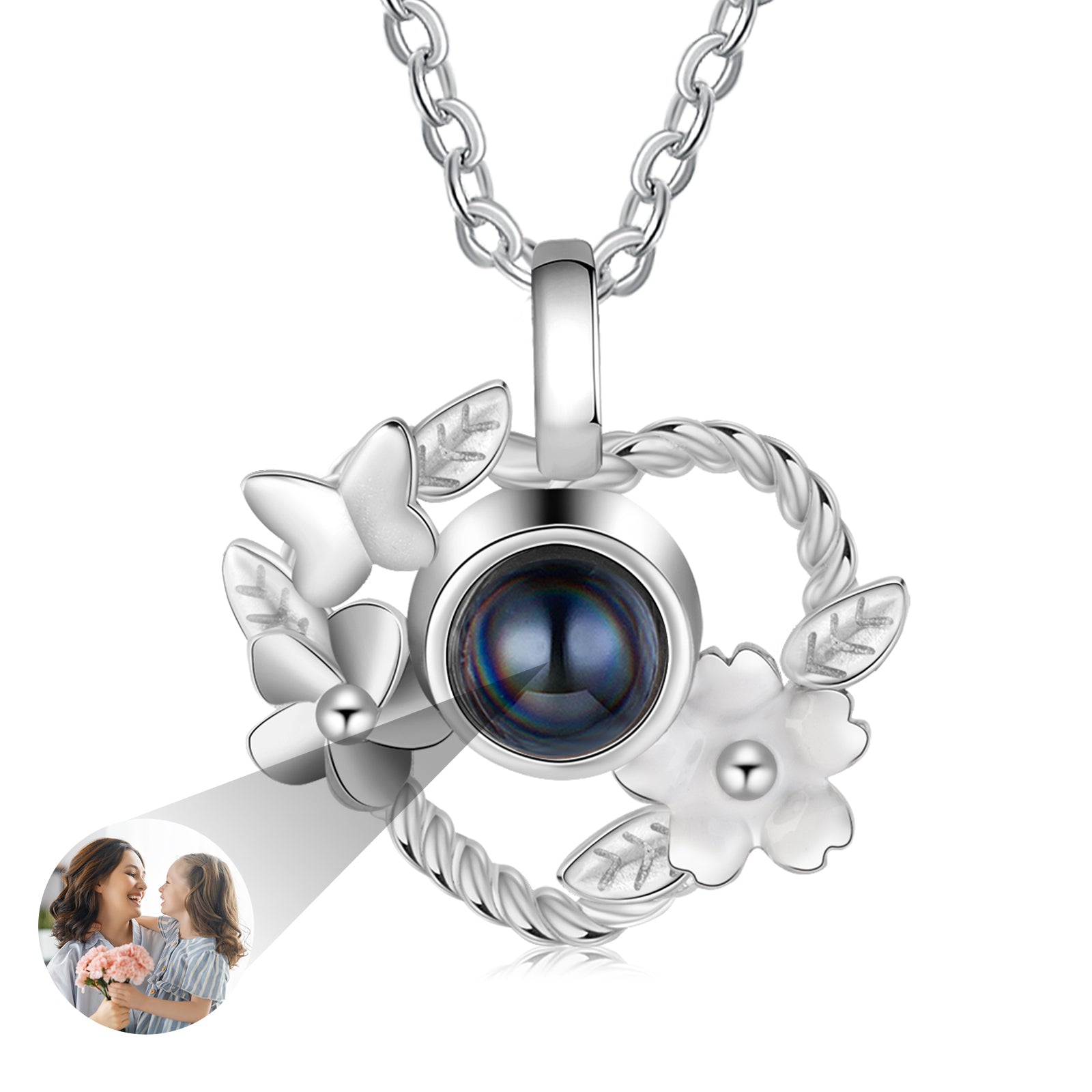 bracelet, silver heart pendant necklace with black stone, perfect personalized jewelry gift