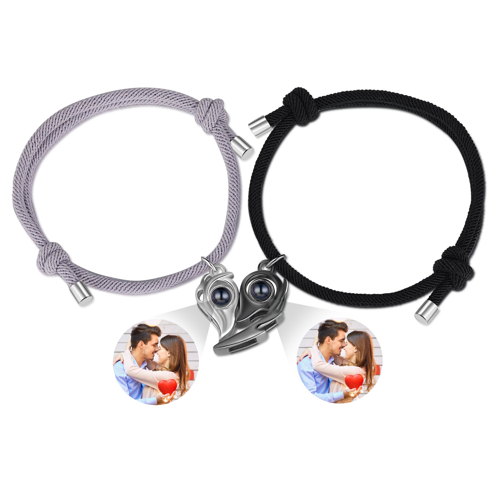 CustomPhoto Projection Couple Bracelet