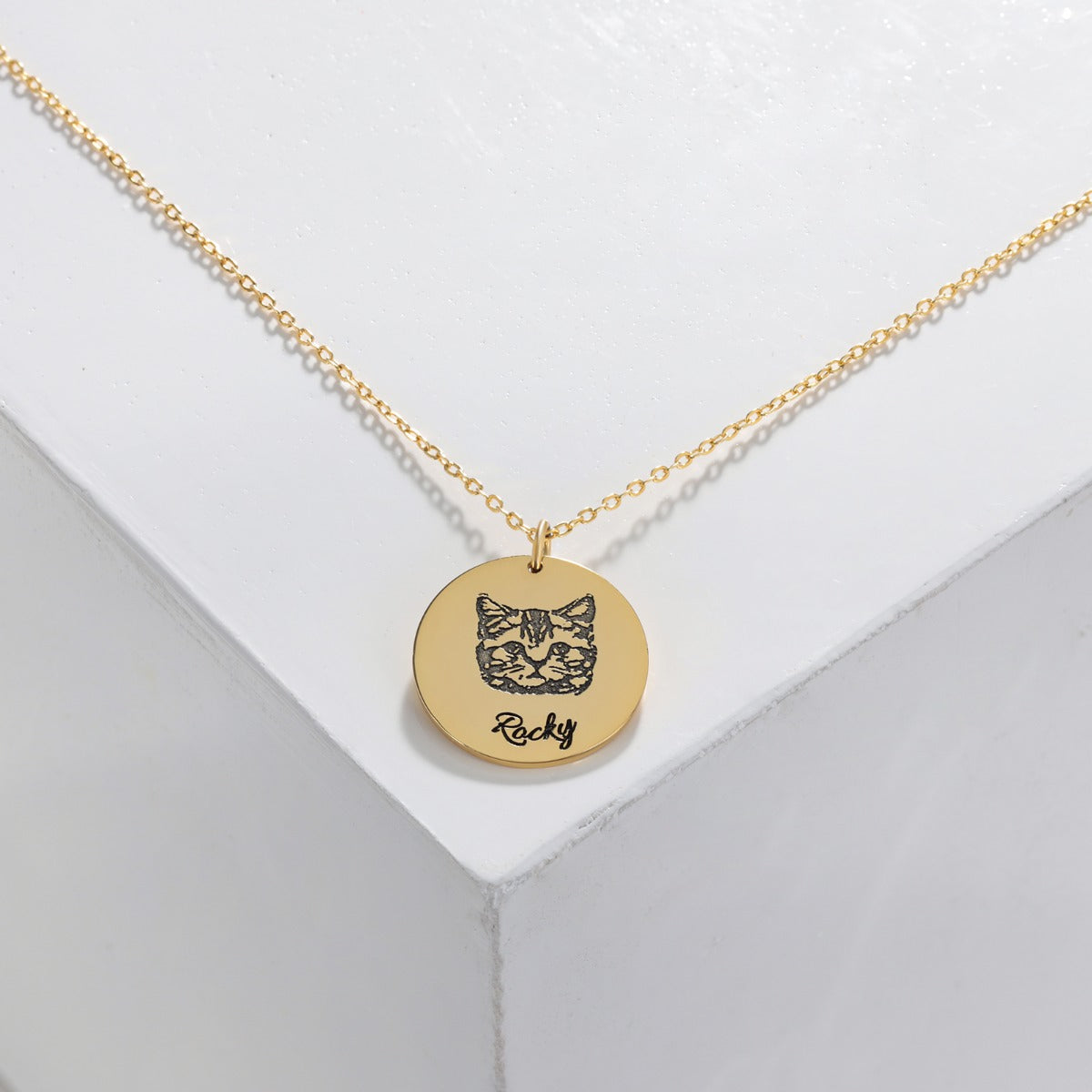 Personalized Pet Portrait Necklace