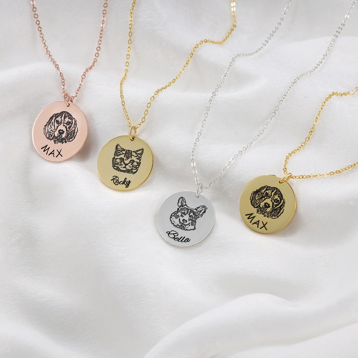 Personalized Pet Portrait Necklace