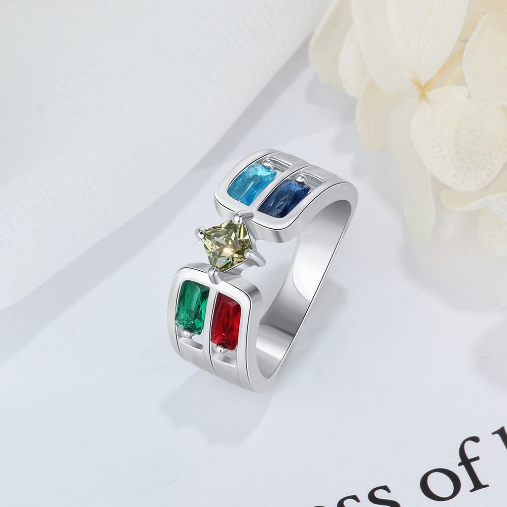 925 Sterling Silver Birthstone Rings