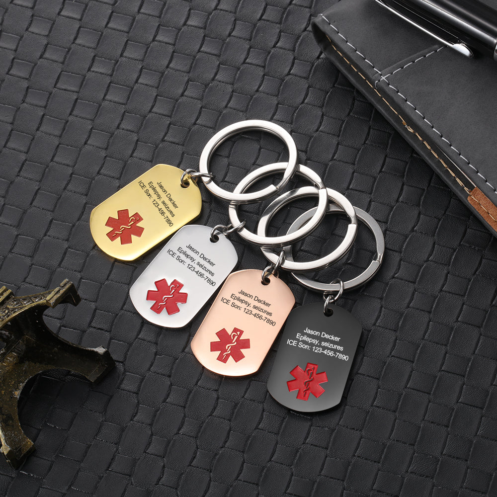 Engraving Stainless Steel Keychain