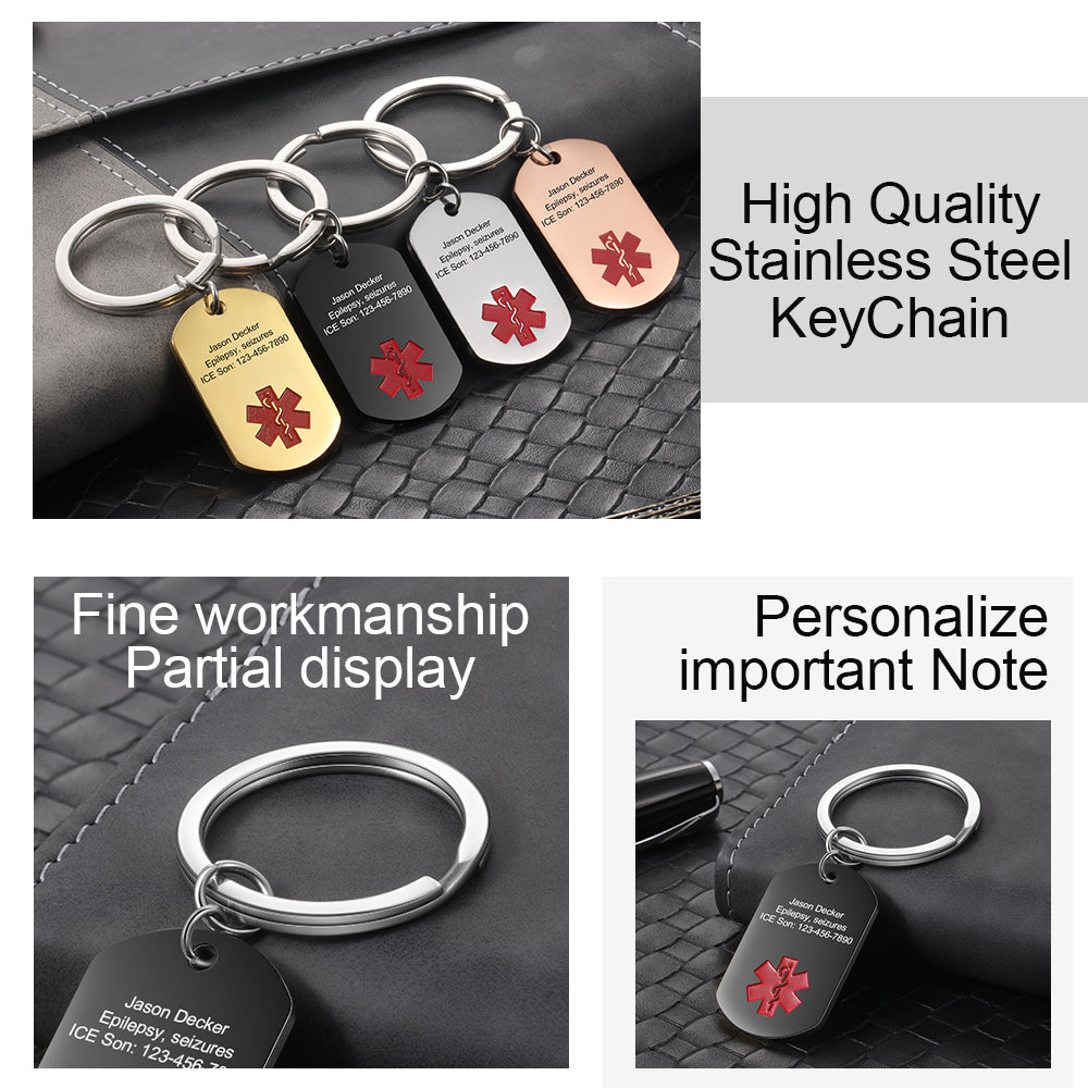 Engraving Stainless Steel Keychain