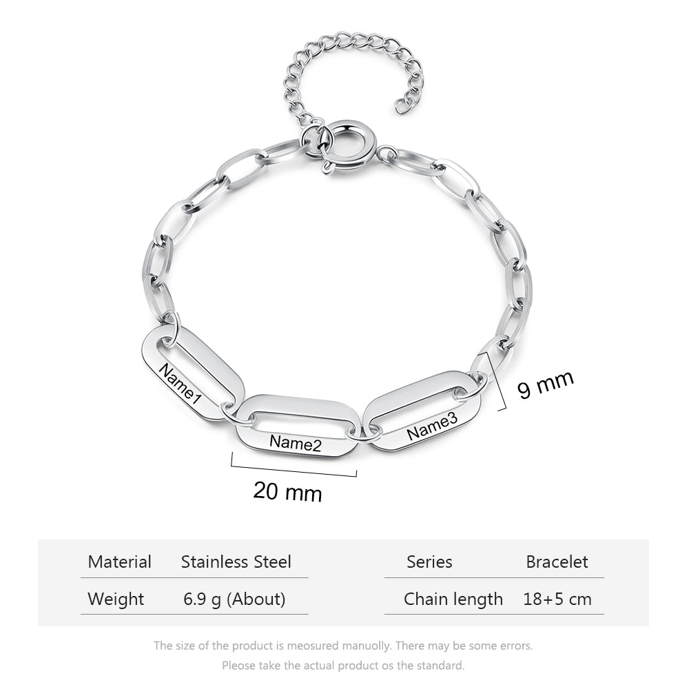 Personalized Stainless Steel Bracelet