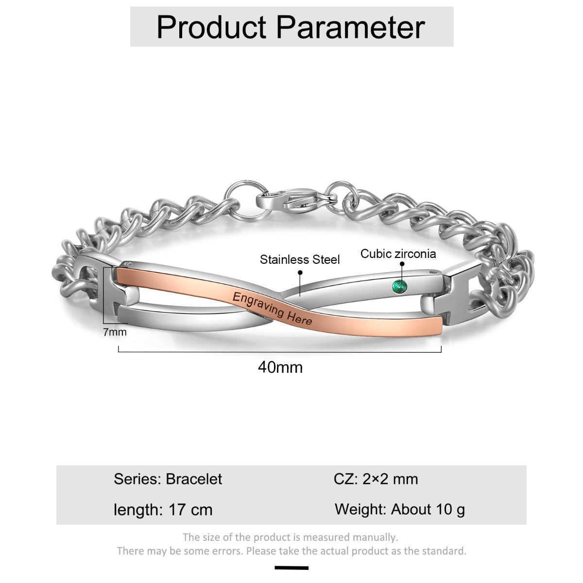 Stainless Steel Couple Bracelet