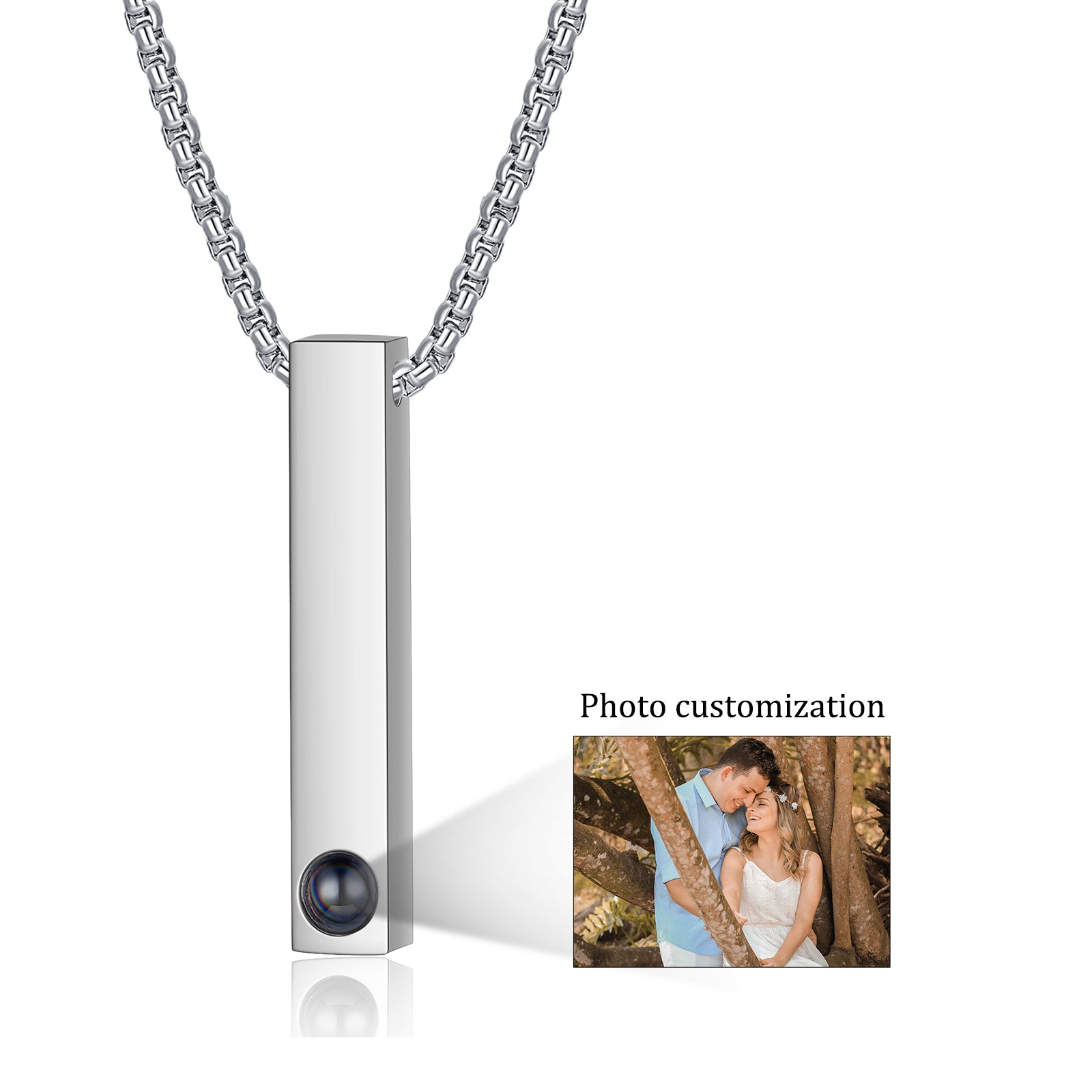 Custom Photo Projection Necklace