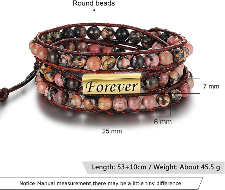 Persomalized Round Beads Bracelet