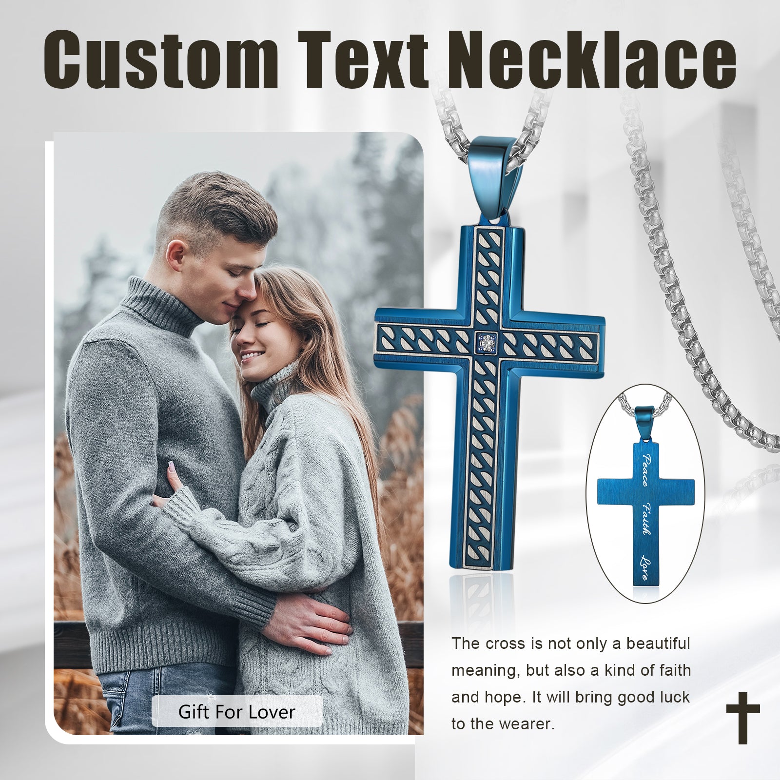 Custom Cross Men Necklace