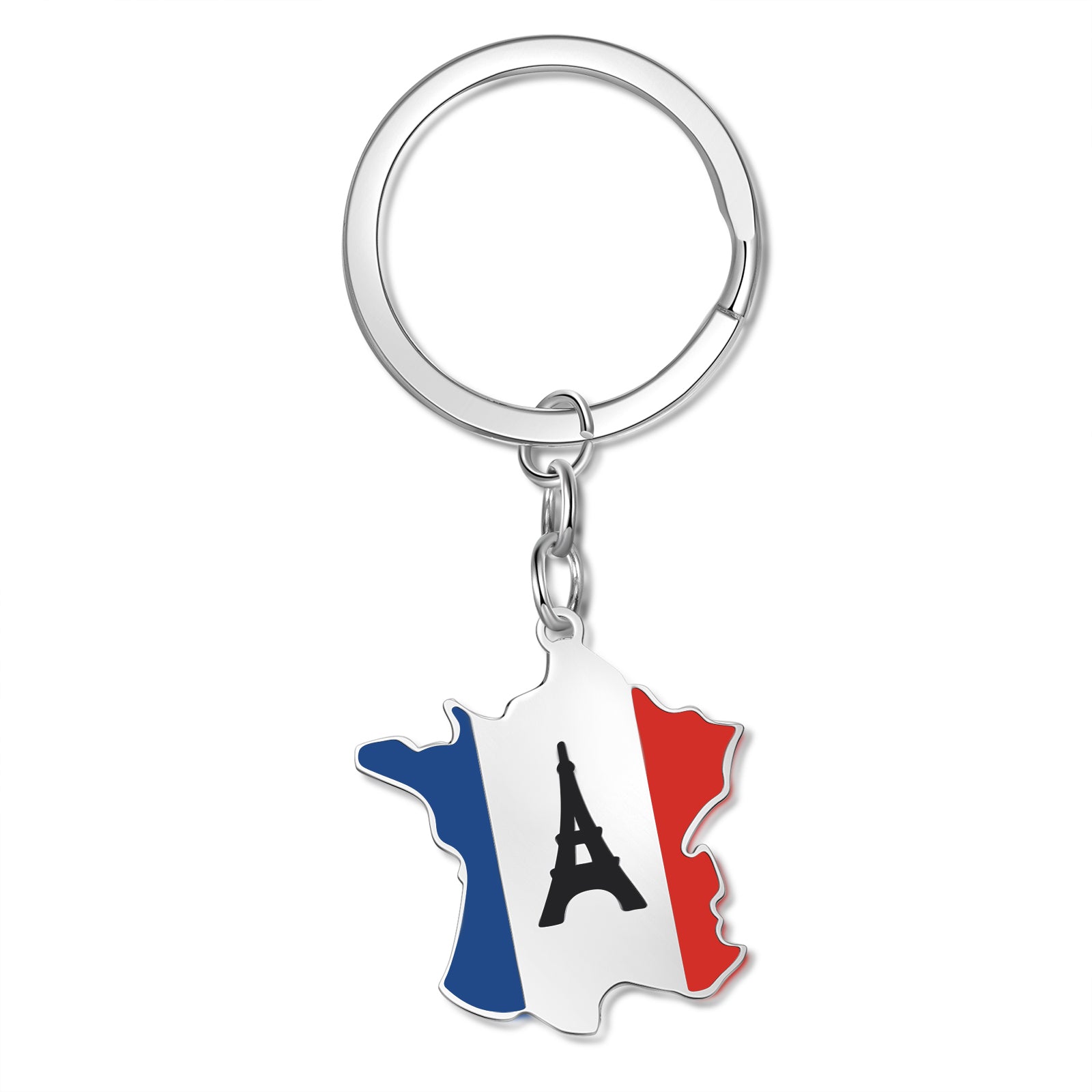 Personalized Stainless Steel Custom Map Keychain