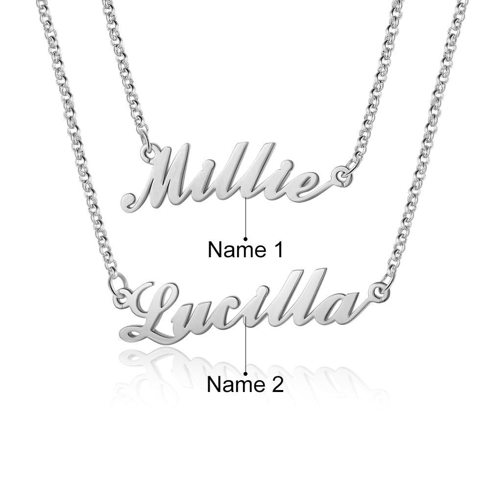 925 Sterling Silver Personalized Name Necklace