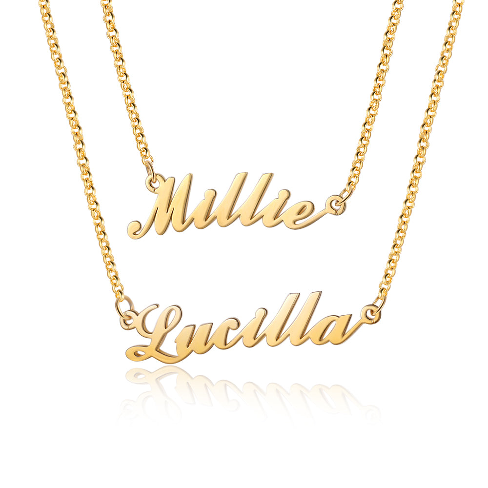 925 Sterling Silver Personalized Name Necklace