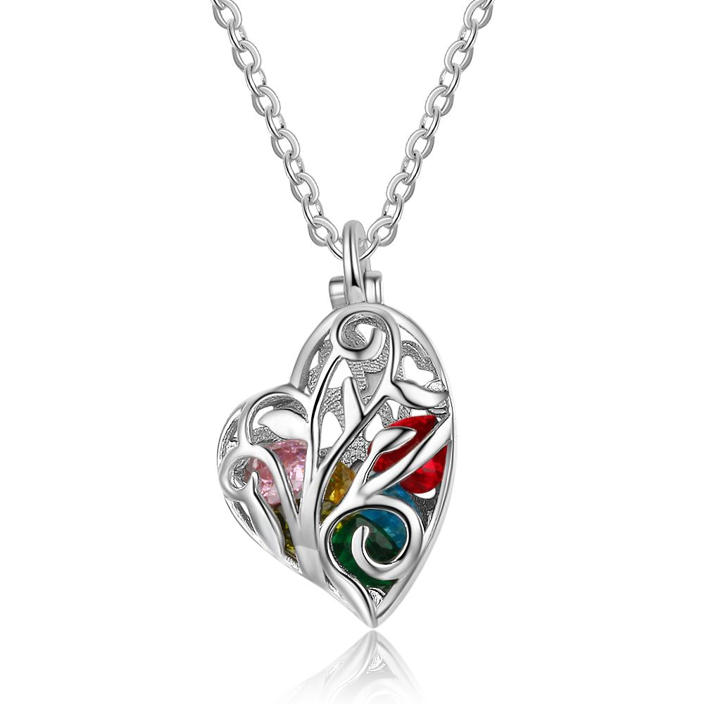 Fashion 925 Silver Birthstone Necklace