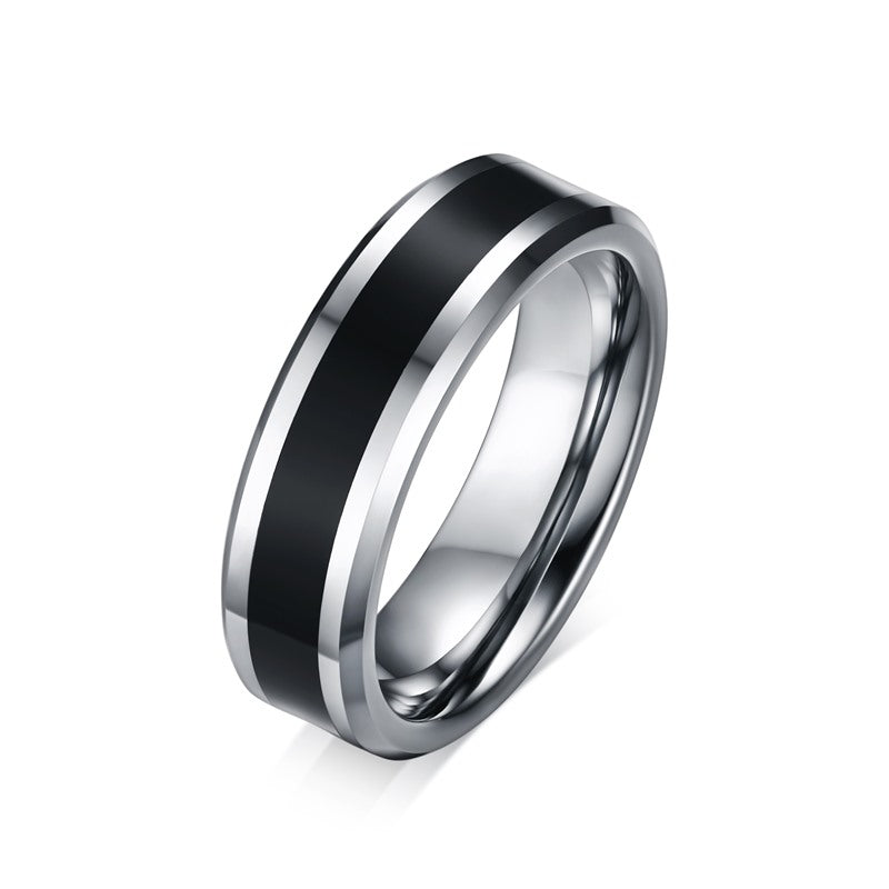 Personalized Tungsten Carbide Men's Ring